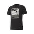 T-shirt nera con stampa Puma Cat Box, Abbigliamento Sport, SKU a722000085, Immagine 0